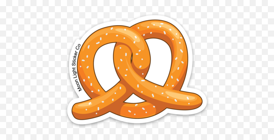 Food Stickers U2013 Tagged Soft Pretzel U2013 Moon Light Sticker Co Emoji,Moon Emojis For Facebook