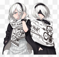 Winter Unisex Scarf Anime Nierautomata Yorha No2 Type B Cosplay Neckerchief Women Men Autumn Warm Scarf Cute Christmas Gifts Emoji,Mechanical Doll Anime No Emotions