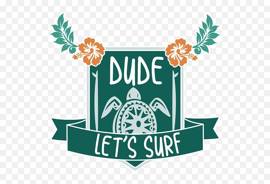 Dude Letu0027s Surf - Surfing Turtle For Men Women Kids Emoji,Surfer Art Emotions