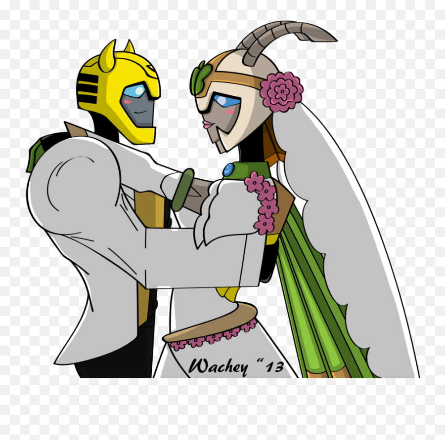 Bumblebee And Jadebutterfly Wedding Commission By Wachey Emoji,Autobot Emoticon