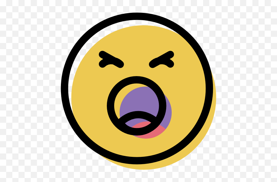 Shouting Emoticon Emo Free Icon Of - Gritos Png Emoji,Yelling Emoticon