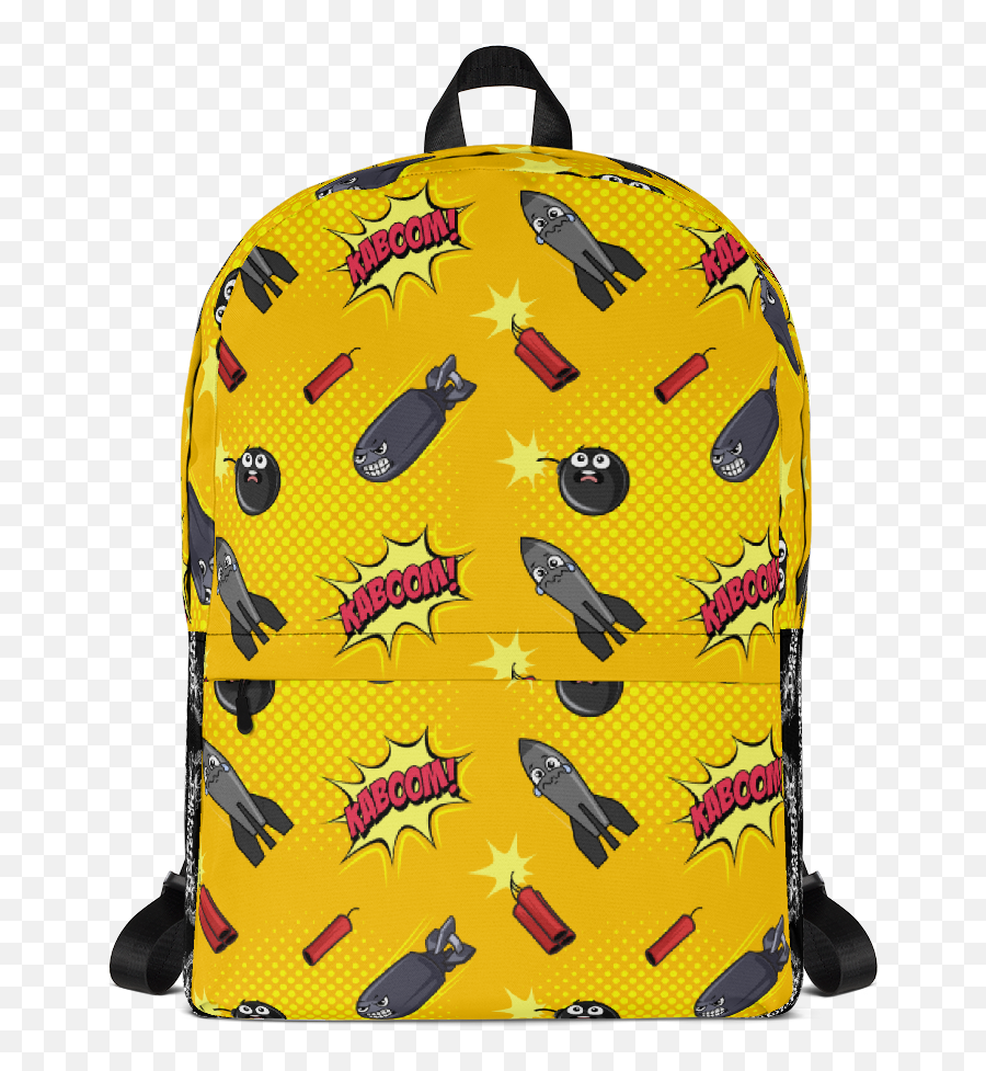 Kaboom Backpack - Distorted Imagery Emoji,Emoji Wristlet Soft Zi Per Pouch