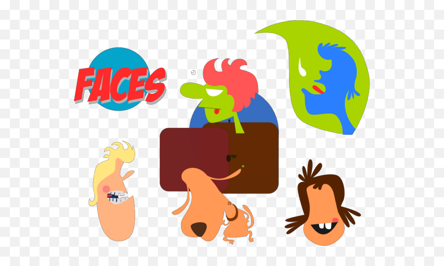 Faces Emoticons Svg Clip Arts Download - Download Clip Art Emoji,Emoticons Fces