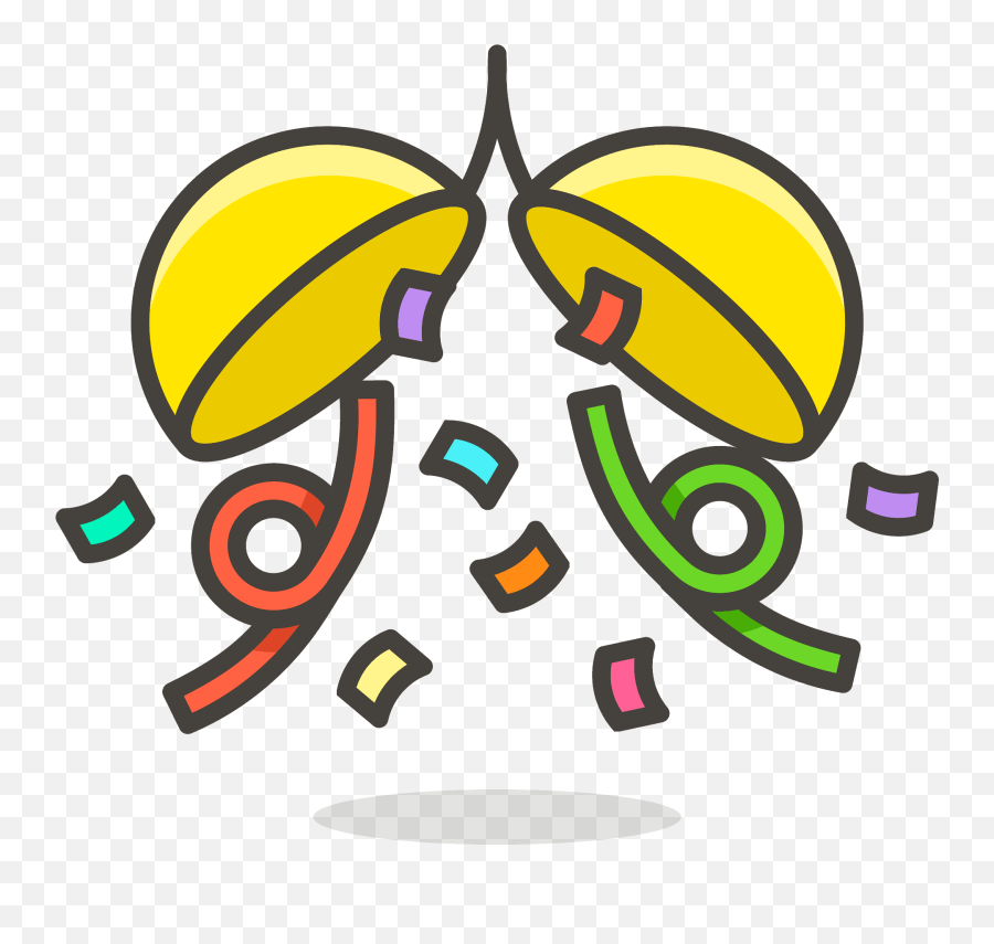 Confetti Ball Emoji Clipart,Popper Emoji