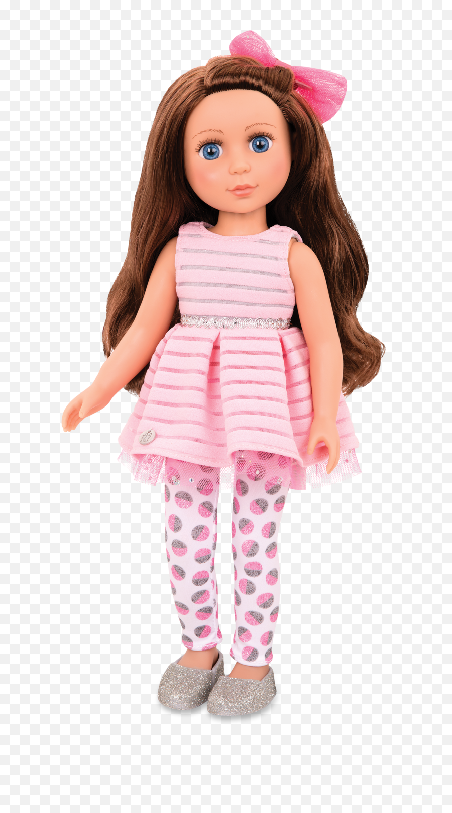 Bluebell14 - Inch Posable Doll Brown Hair Blue Eyesglitter Girls Emoji,Baby Doll Eyes Emoji