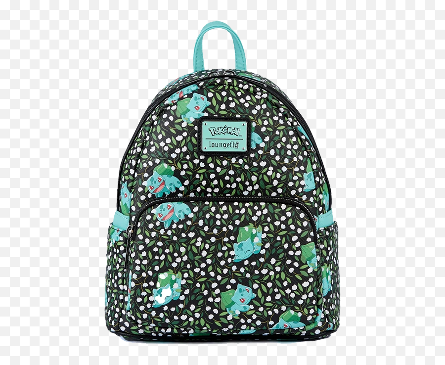 Loungefly Pokemon Bulbasaur All - Overprint Mini Backpack Emoji,Emoji Gold Metal