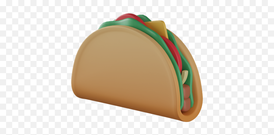 Premium Taco 3d Illustration Download In Png Obj Or Blend Emoji,Affectionate Emojie