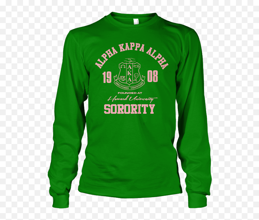 Alpha Kappa Alpha Sorority Apparel - Long Sleeve Emoji,Alpha Kappa Alpha Emoji