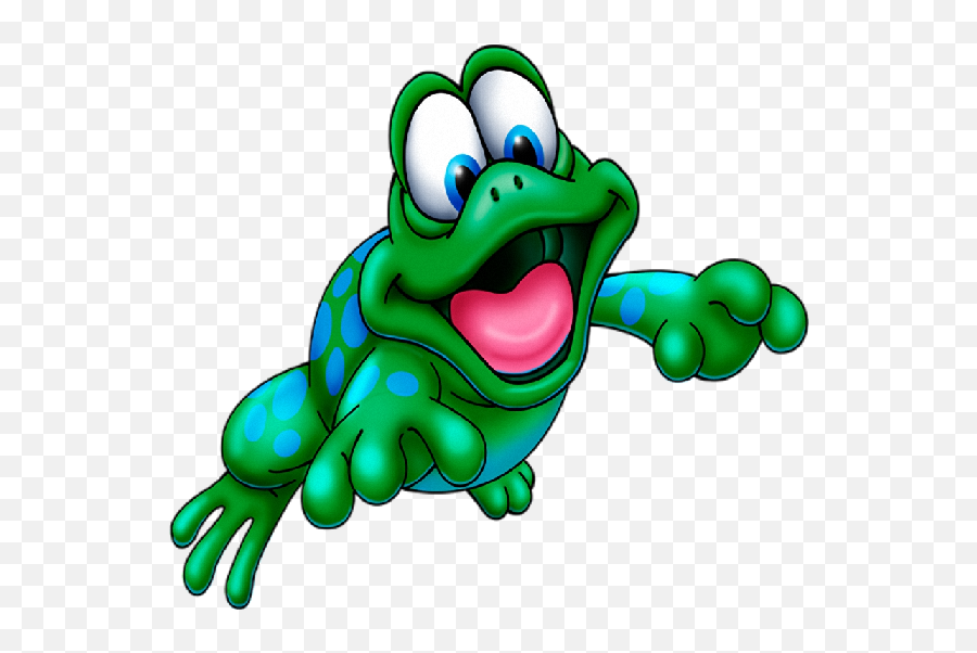 Funny Frog Cartoon Animal Clip Art Images - Cartoon Cartoon Frog Transparent Background Cartoon Leaping Frog Emoji,Green Frog Emoji