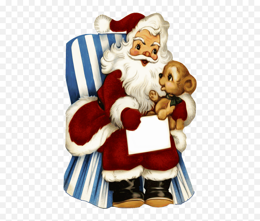 Free Photo Vintage Santa Claus Joy - Vintage Santa Claus Emoji,Santa Emotions