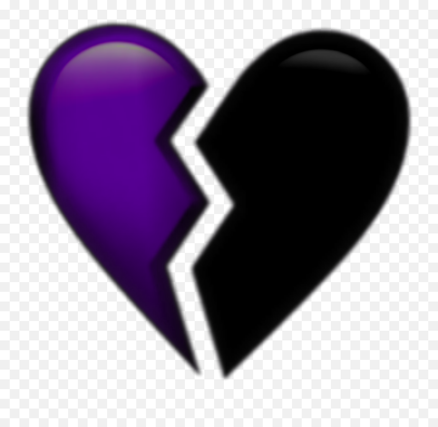 Brokenheart Emoji Purple Aesthetic Tumblr Png Aesthetic - Aesthetic Broken Heart Transparent,Sparkling Heart Emoji