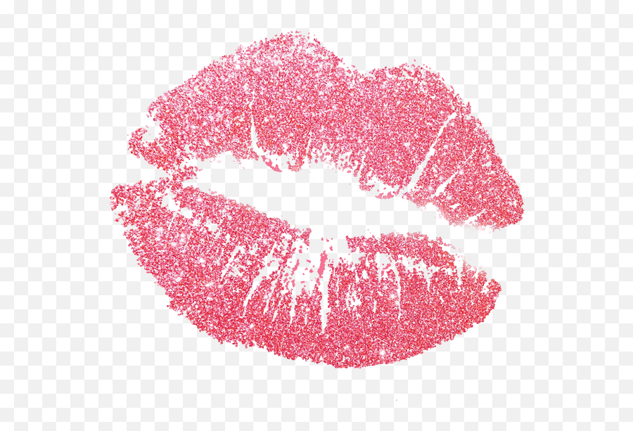 Download Kiss Lips Mouth Pink Love - Glitter Lips Png Emoji,Pink Lips Emoji