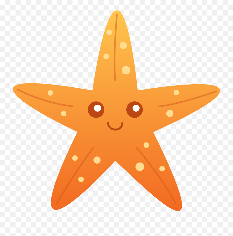 Ocean Clipart Ocean Bottom Ocean Ocean - Orange Starfish Clipart Emoji,Emoji Microscope And Fish