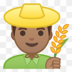 Medium Skin Tone Emoji - Farmer Emoji,Cowboy Hat Emoji