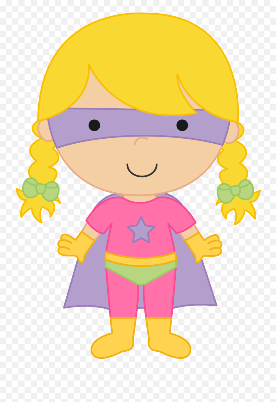 Girl Kid Clipart - Kids Superhero Girl Clipart Emoji,Kids Emotions Clipart