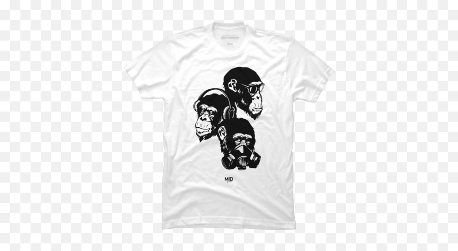 Monkey T - Shirts Tanks And Hoodies Design By Humans Monkeys Art Emoji,Black Emoji Hoodie