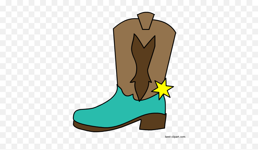 Western Cowboy Cowgirl Free Clip Art - Cowboy Baby Shower Clipart Boots Emoji,Cowboy Made Of Emojis
