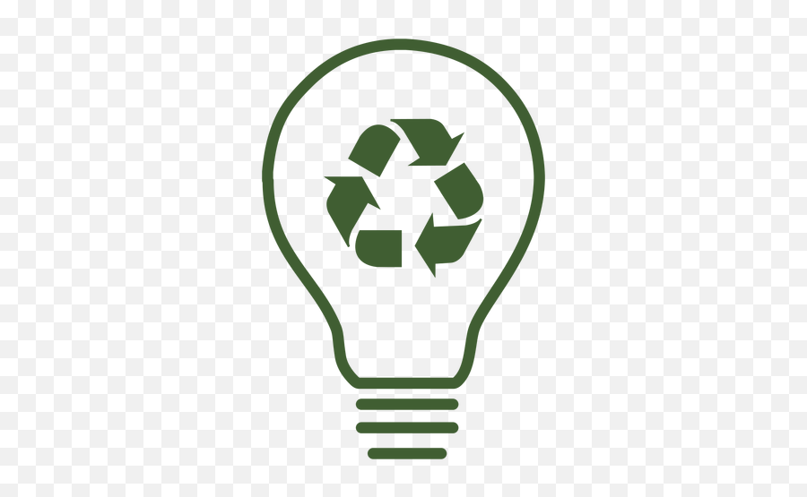 Recycle Light Bulb Icon - Recycling Label Emoji,Lightbulb Emoticon Facebook