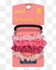 Simply Southern Mini Scrunchies Ties Pink - Ruffled Emoji,Ponytail Emoji Copy