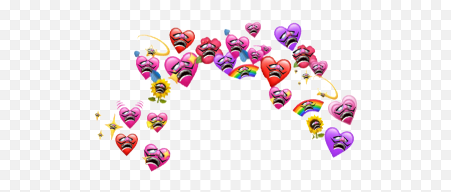 Waluigi Wholesome Meme Sticker - Heart Emoji Meme Png,Wholesome Memes Emojis