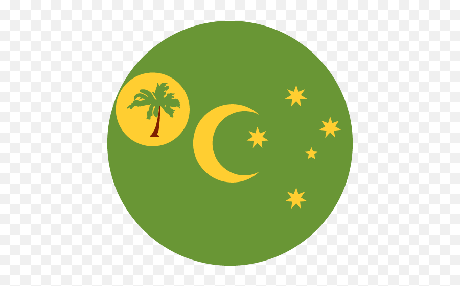 Flag Of Cocos Keeling Islands Id 2509 Emojicouk - Cocos Keeling Islands Flag Emoji,Crescent Emoji