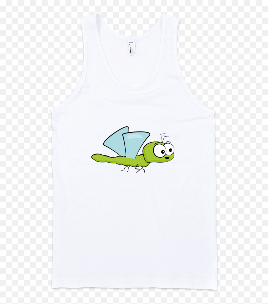 Dragonfly Fine Jersey Tank Top Unisex - Sleeveless Shirt Emoji,Dragonfly Text Emoticon