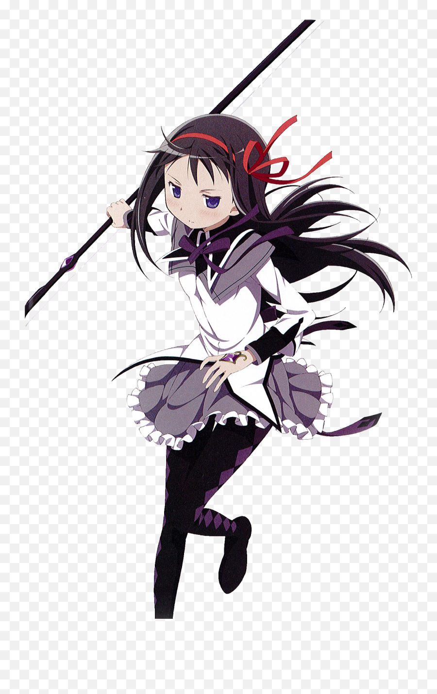 Homura Akemi Only You Renders - Akemi Homura Render Emoji,Do You Want To Make A Contract Kyubey Emoticon