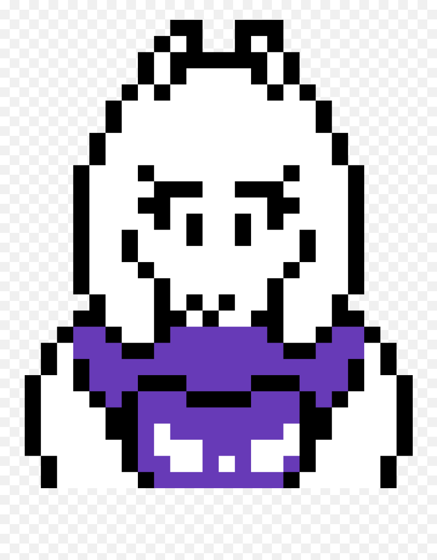 Pixilart - Toriel From Undertale Pixel Art Emoji,Goat Emoticon