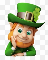 Leprechaun Pictures St Patricks Crafts - Leprechaun Transparent Background St Patricks Day Clipart Emoji,Saint Patrick Emoticons Samsung