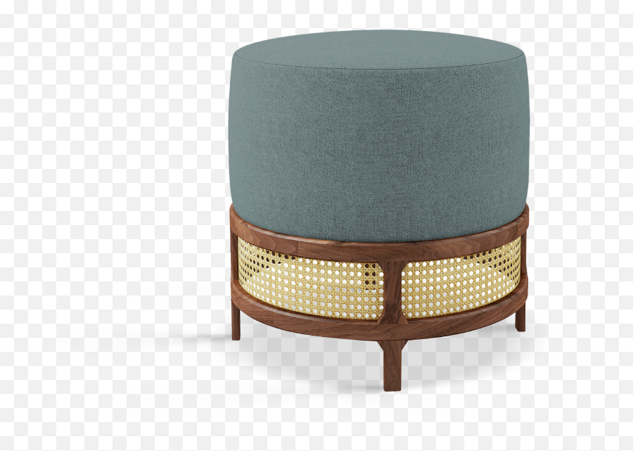 Upholstered Ottoman Pouf Seating - Furniture Style Emoji,Coleccion Alexandra Emotions