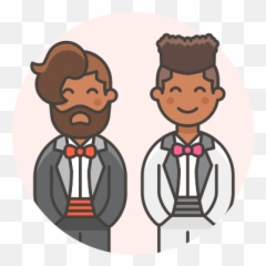 Gay Wedding Free Icon Of Lgbt - Gay Wedding Icons Emoji,Gay Wave Emoticon