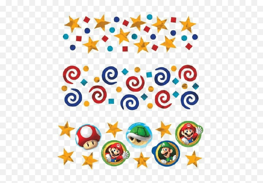 Super Mario Bros Confetti Triple Pack 12 Oz - Vertical Emoji,Emoji 2 Super Mario