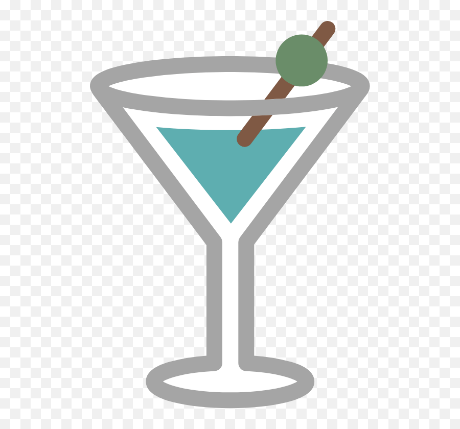 Blue Martini Graphic - Clip Art Free Graphics U0026 Vectors Martini Graphic Emoji,Discord Emojis Cream