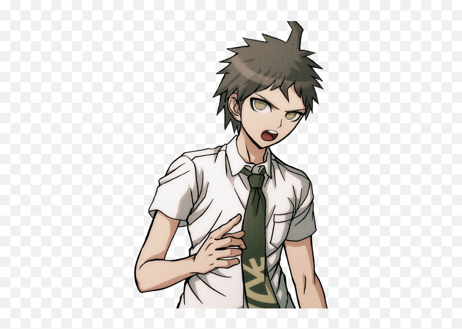 Which Danganronpa Character Portrays - Hajime Hinata Sprites Emoji,Emotion Sprites