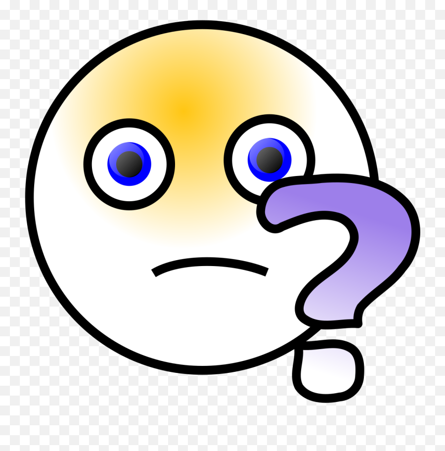 Question Smiley Svg Vector Question Smiley Clip Art - Svg Ignorance Emoji,Puzzled Emoticon