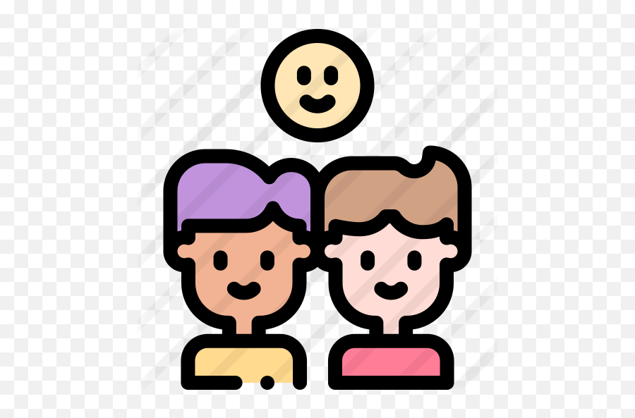 Friends - Happy Emoji,Friends Emoticon