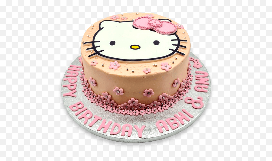 Hello Kitty Cake - Hello Kitty Cake Emoji,Edible Emoji Picture For Cake