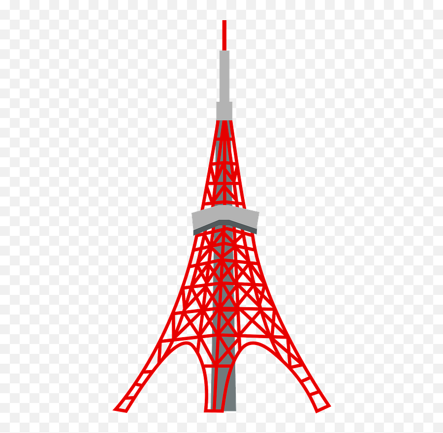 Tokyo Tower Clipart - Tower Png Download Full Size Japan Tokyo Tower Clipart Emoji,Isu Campanile Emoji
