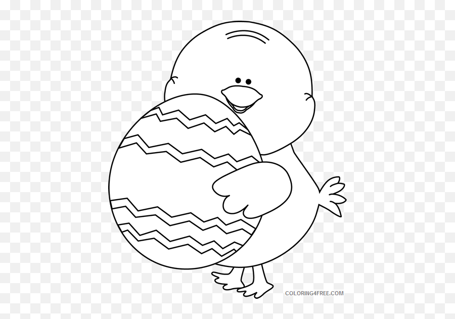 Easter Chick Coloring Pages Chick Carrying Printable - Easter Chick Coloring Pages Emoji,Hatching Chick Emoji
