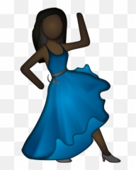 Dancing Girl Emoji,Hapy Dancing Emoticon