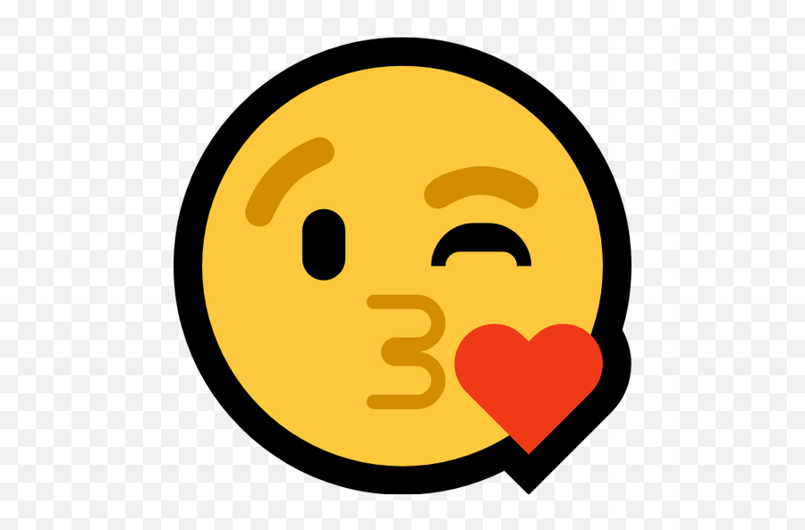Windows Face Blowing A Kiss - Microsoft Kissy Face Emoji,Blowing A Kiss Emoji
