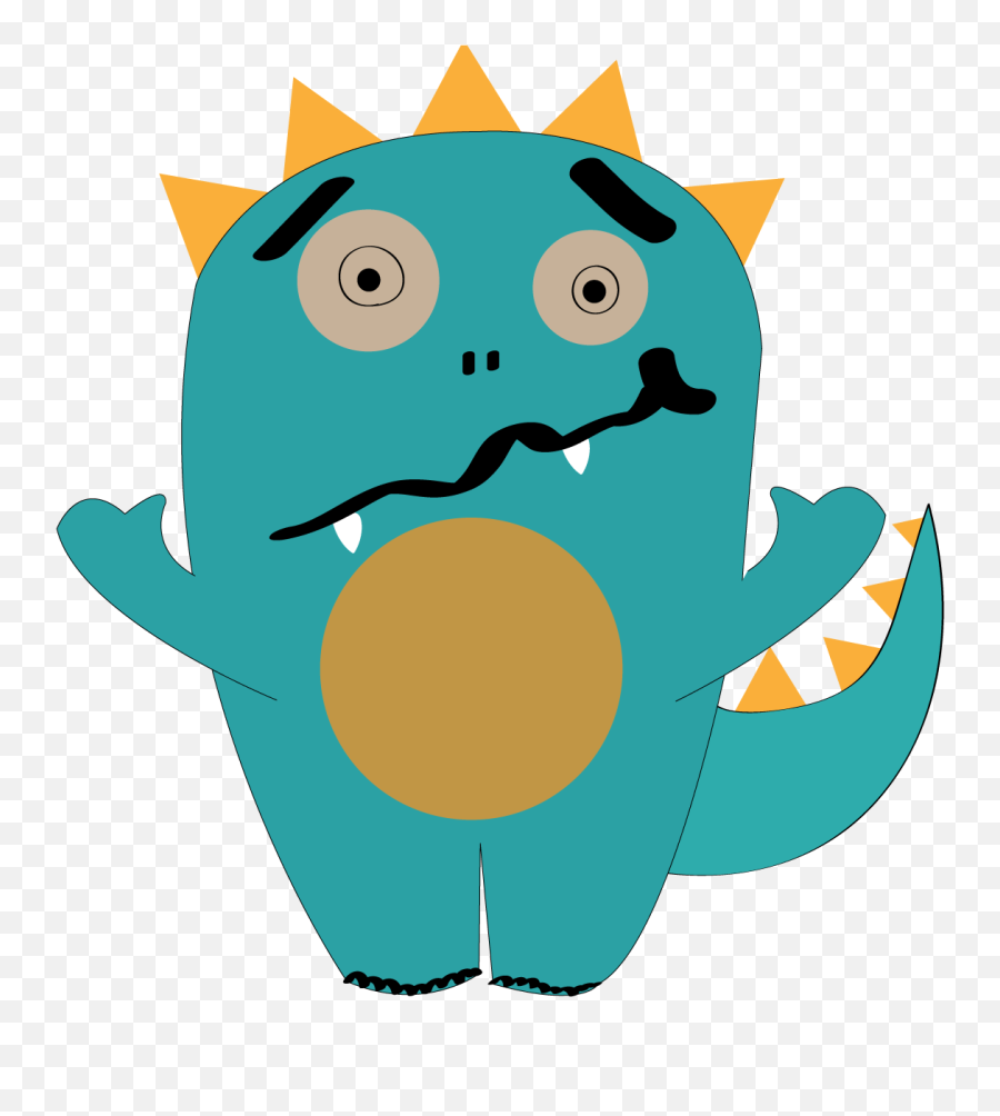 Buncee - My Monster Clip Art Malybe Emoji,Rawr Emoji