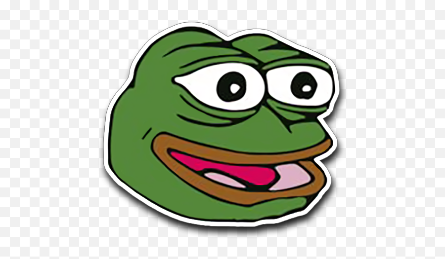 Meme Stickers For Whatsapp - Happy Pepe Meme Emoji,Frog Emoji