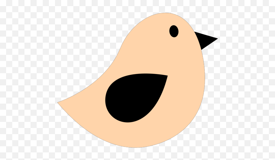 Black U0026 Peach2 Birdie Png Svg Clip Art For Web - Download Emoji,Peach Emoji Google Chat