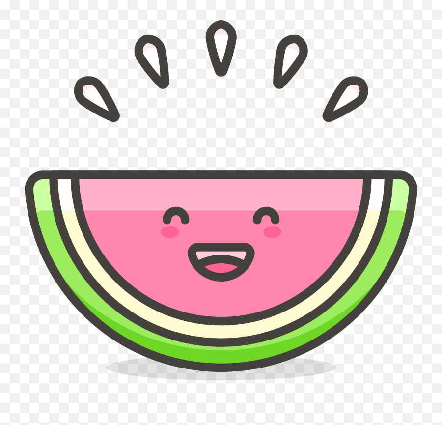 Watermelon Emoji Clipart Free Download Transparent Png,Emoticon Tomatoes Thrown At You