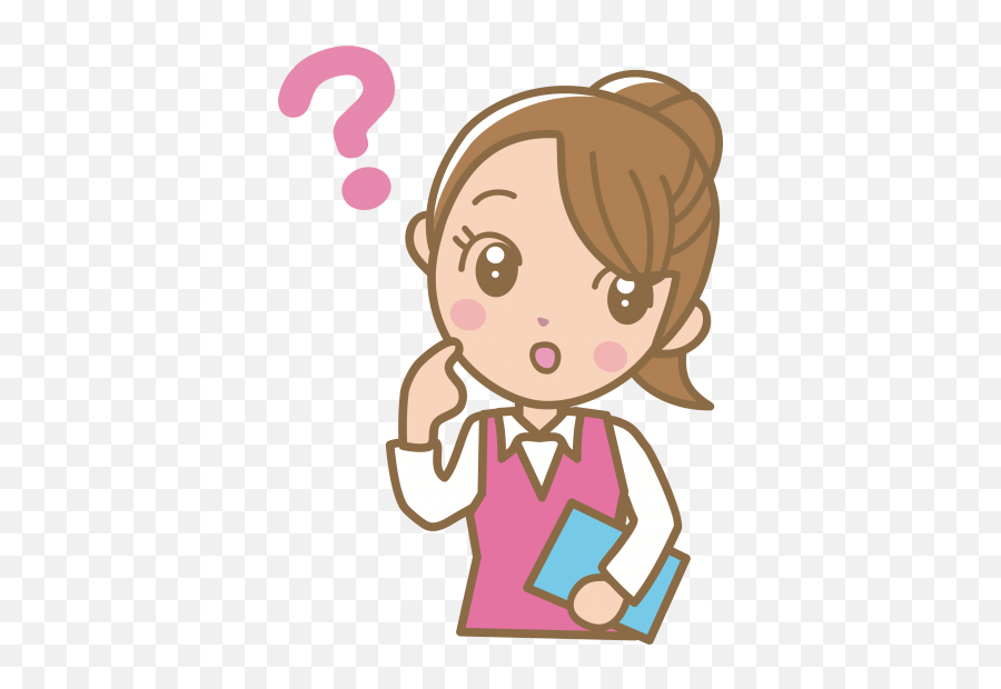Download Thinking Free Png Transparent - Girl Thinking Clipart Emoji,Anime Girl Thinking Emoji