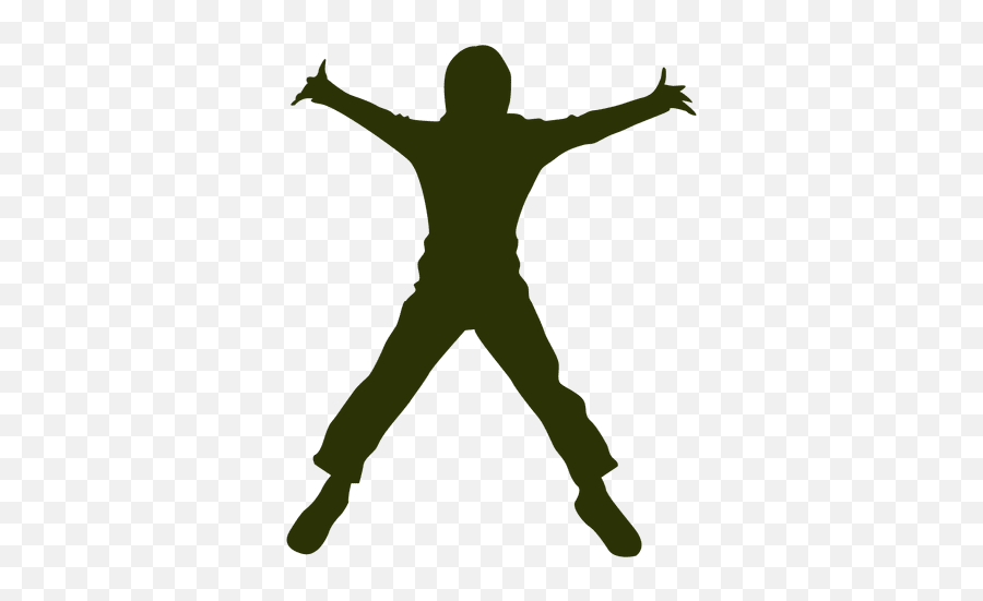 Boy Jumping Air Silhouette 1 - Transparent Png U0026 Svg Vector File Kid Jumping Jacks Silhouette Emoji,Praying Hands Emoji Vector