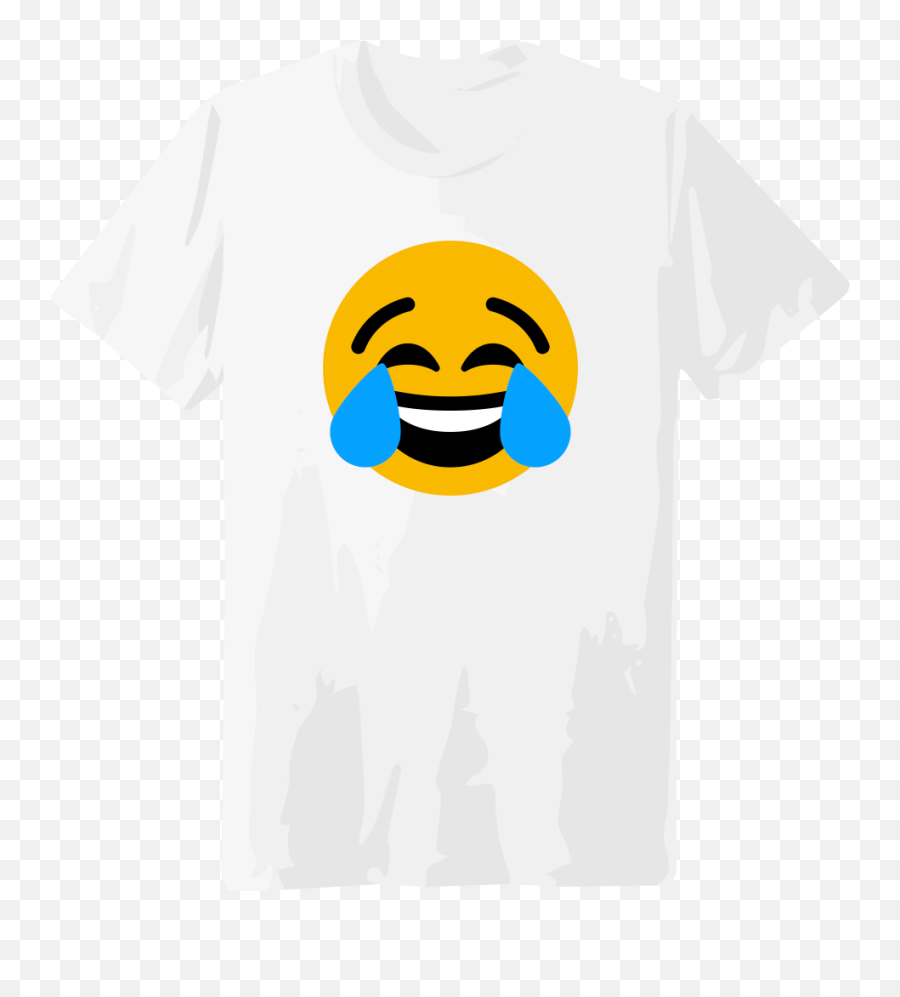 Tiimoji Laugh Original Crew T Shirt - Supreme Box Logo Tee Template Emoji,Laughing Emoji T Shirt