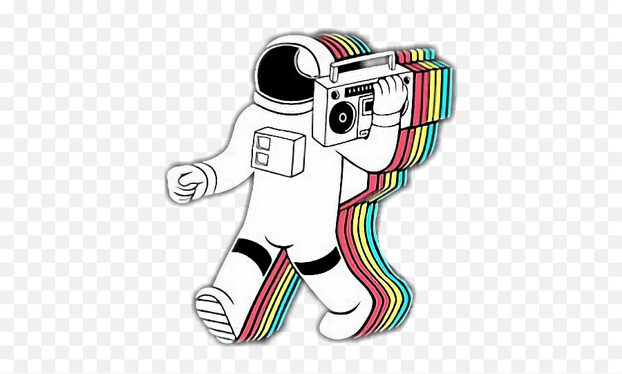 Radiover - Online Radio We Music Retro Astronaut Png Emoji,80's Emojis