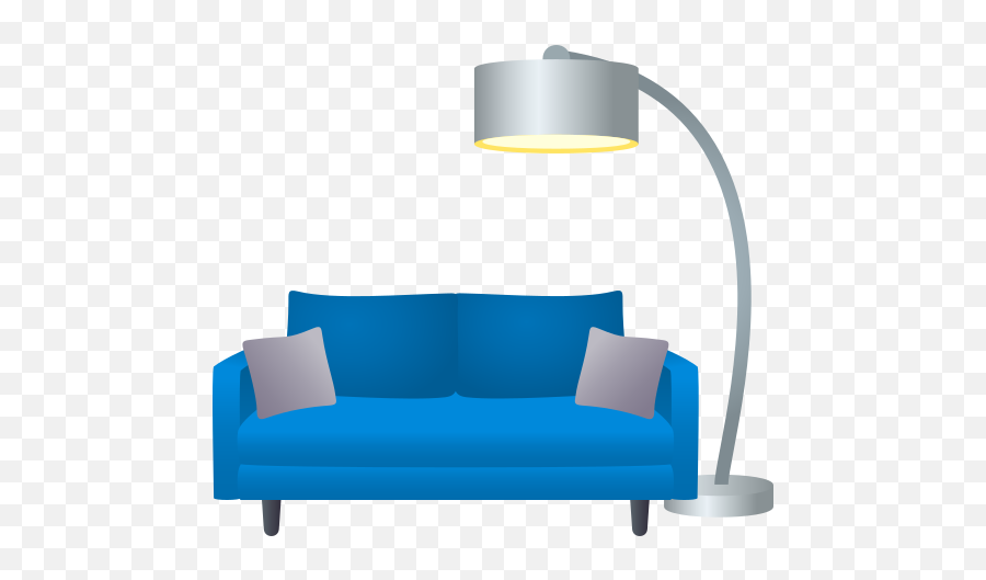 Emoji Canapé Et Lampe À Copiercoller Wprock - Couch Emoji,Lit Emojis